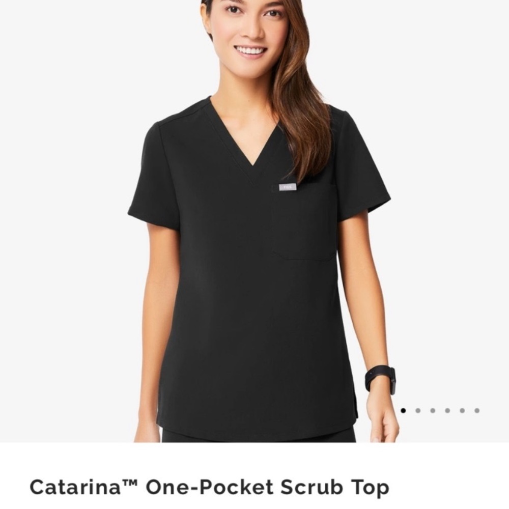 XS Black Figs Catarina Scrub Top